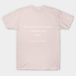 Audrey Hepburn 'true beauty' T-Shirt